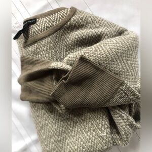 Oatmeal Patterned Batwing Sweater